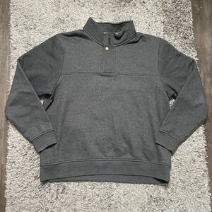 Orvis Sweater Mens Extra Large Gray Quarter Zip Pullover Sweatshirt Outdoors